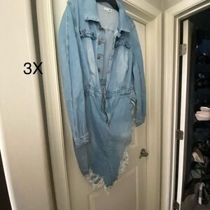 Women's Light Blue Denim Dress